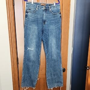 Judy Blue Distressed Straight Fit Jeans